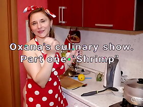 Adult MILF's homemade shrimp instructions with reference to Oxana's culinary dissimulation
